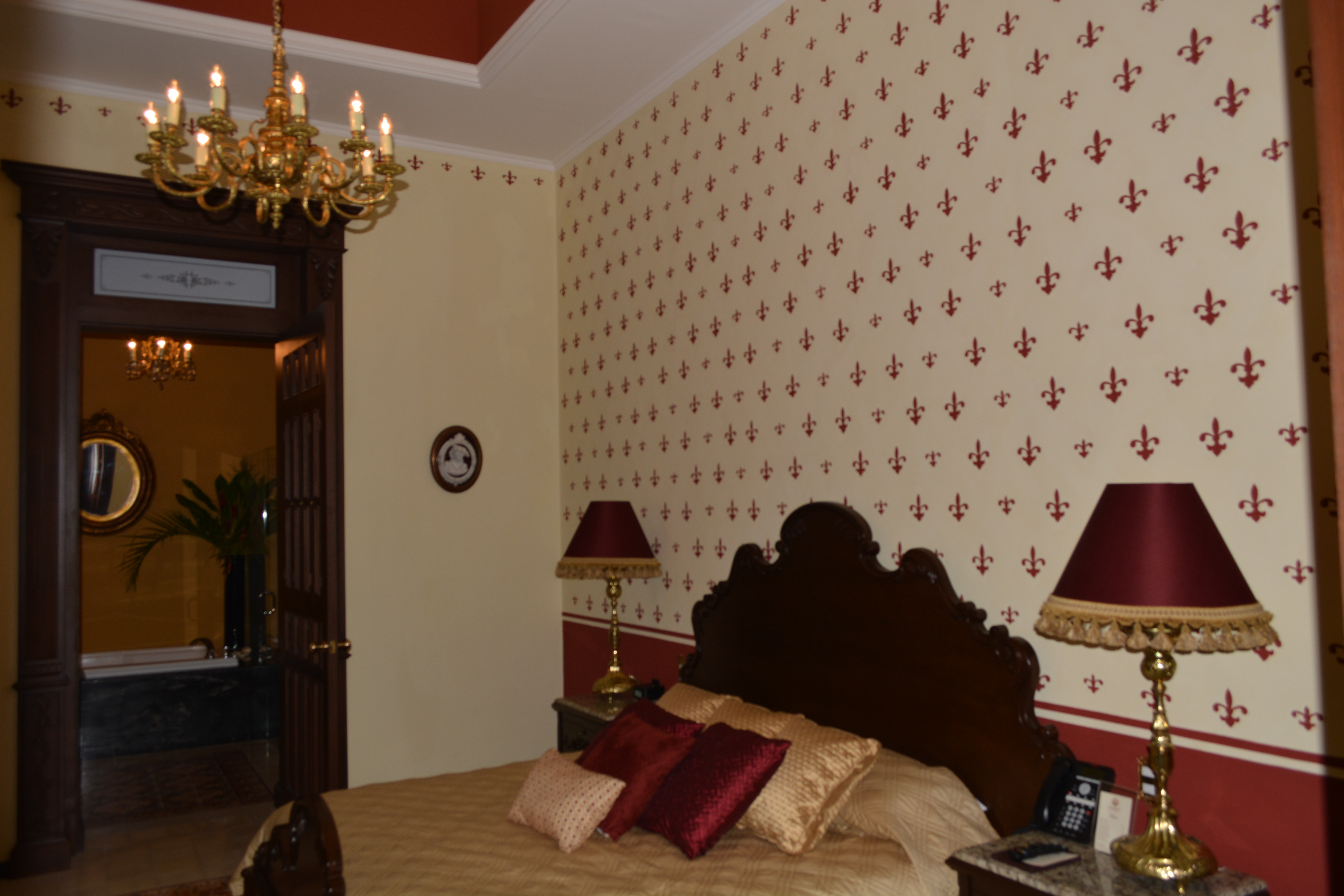 Image of San Juan Bedroom Casa Azul Monumento Historico Merida Mexico